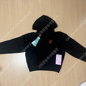 오프화이트 OFF-WHITE 스타드 애로우 오버 후드 블랙 레드