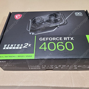 MSI 지포스 RTX 4060 벤투스 2X 블랙 OC D6 8GB 그래픽카드 미개봉 신품 판매