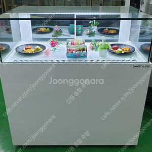마카롱 샌드위치 디저트 정육 숙성 케익 냉동냉장 쇼케이스 앞1단뒤2단 bkc 등등