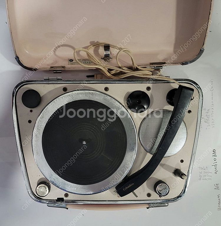 일본 콜롬비아 진공관 턴테이블--1