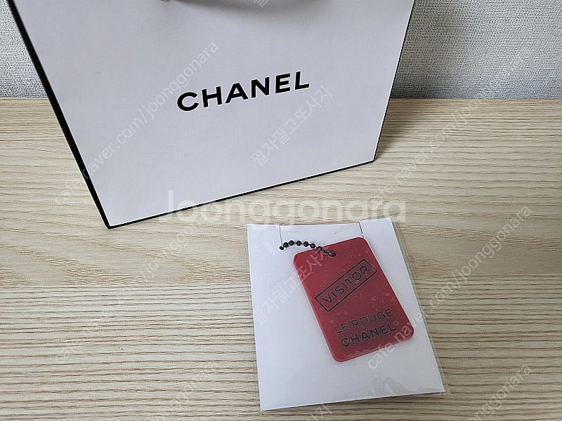 정품) 새상품 샤넬 레드참 목걸이 (코스메틱)--0