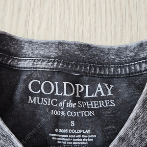 [새상품] 콜드플레이 Coldplay 에일리언 티셔츠 S