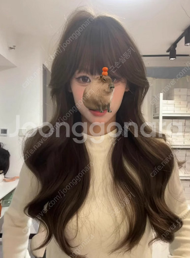 수제 레이스가발 (긴머리 콜드브라운)--0