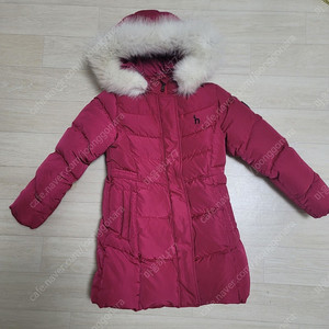 헤지스키즈 폭스퍼 구스패딩 130 택포