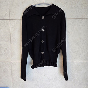 마인 MINE 울 크리스탈 니트탑