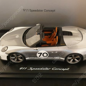 1:18 스케일 스파크 포르쉐 911 스피드스터 헤리티지 컨셉트, 엔듀어런스 레진 다이캐스트 모형자동차