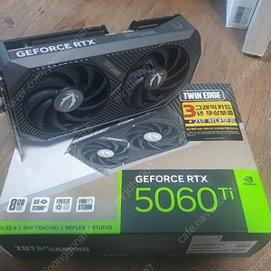 ZOTAC 지포스 RTX 5060TI 8기가 팝니다~~~~~~~~~~~~~~~~~~~