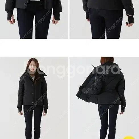 정품 몽클레어 숏패딩 허리라인 잘록 허리조절 레드 빨강...--5