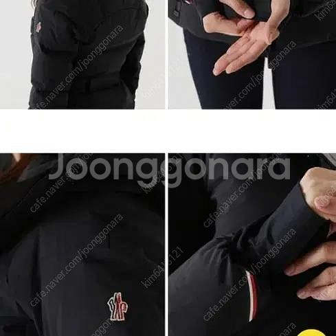 정품 몽클레어 숏패딩 허리라인 잘록 허리조절 레드 빨강...--6