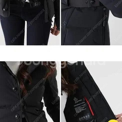정품 몽클레어 숏패딩 허리라인 잘록 허리조절 레드 빨강...--7