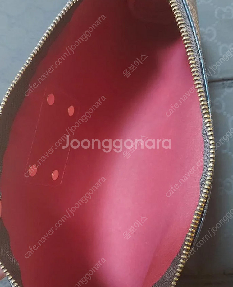 정품 루이비통 다미에 에바클러치 새상품급 판매--1