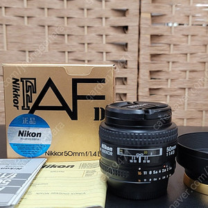 니콘/정품 af 50mm f1.4d/림즈후드
