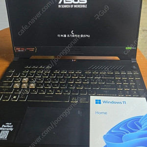 ASUS TUF A15 게이밍 노트북 + 윈도우11 정품 판매합니다.