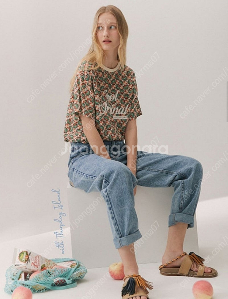 써스데이아일랜드 배기핏 청바지 24년도신상--5