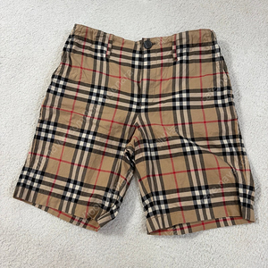 버버리칠드런 체크 반바지 10Y