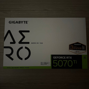 RTX 5070TI AERO 팝니다 [세종, 대전]