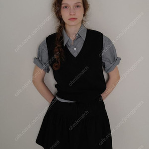 낫띵리튼 Basic v-neck slipover 블랙 F