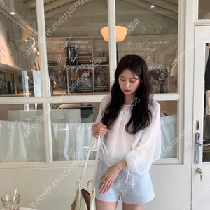 르플레인 프렌치 블라우스 새상품