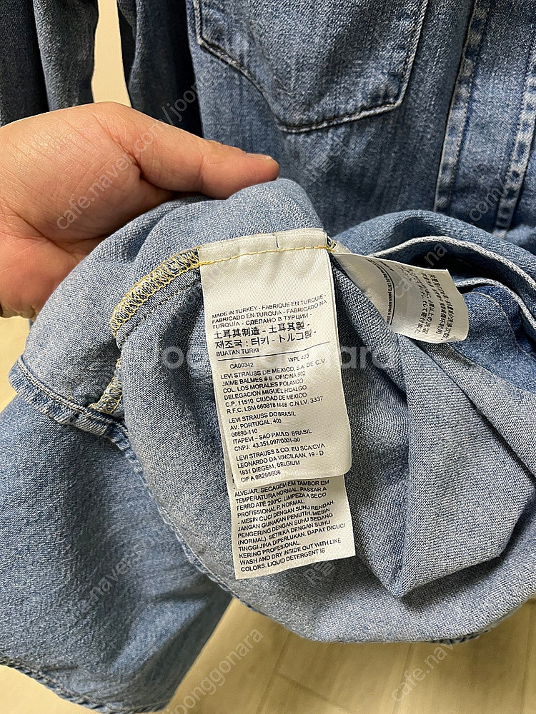 리바이스빈티지클로딩 lvc 1970 코듀로이 데님셔츠 오렌지탭 M사이즈 더블알엘,RRL,폴로,풀카운트,웨어하우스--5