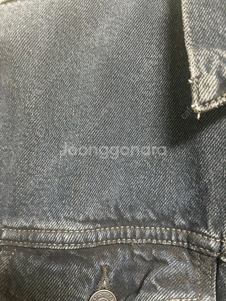 리바이스 levis 가먼트워싱 데님 청자켓 팝니다--2