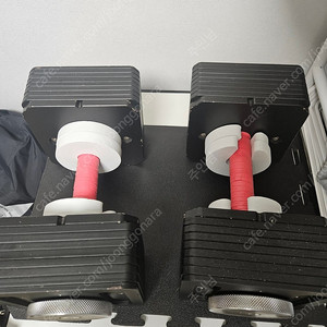 퀵블럭 덤벨 38kg 2개 및 하트랙, 돌림판