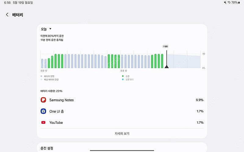 갤럭시 탭 S7 FE 128GB WIFI 팝니다!--4