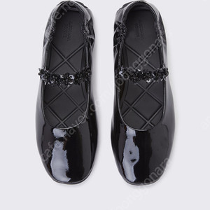 [새상품] 슈콤마보니 Fleur flat 블랙 플랫슈즈