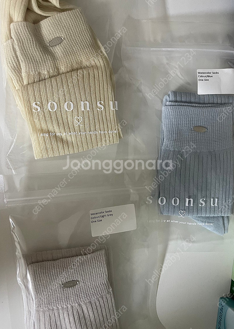 soonsu 양말 (Watercolor Socks (C...--0