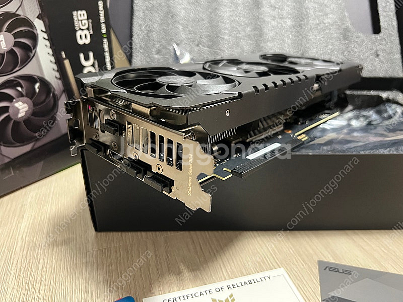 ASUS TUF RTX 3070 OC 8GB 그래픽카드 팝니다--2
