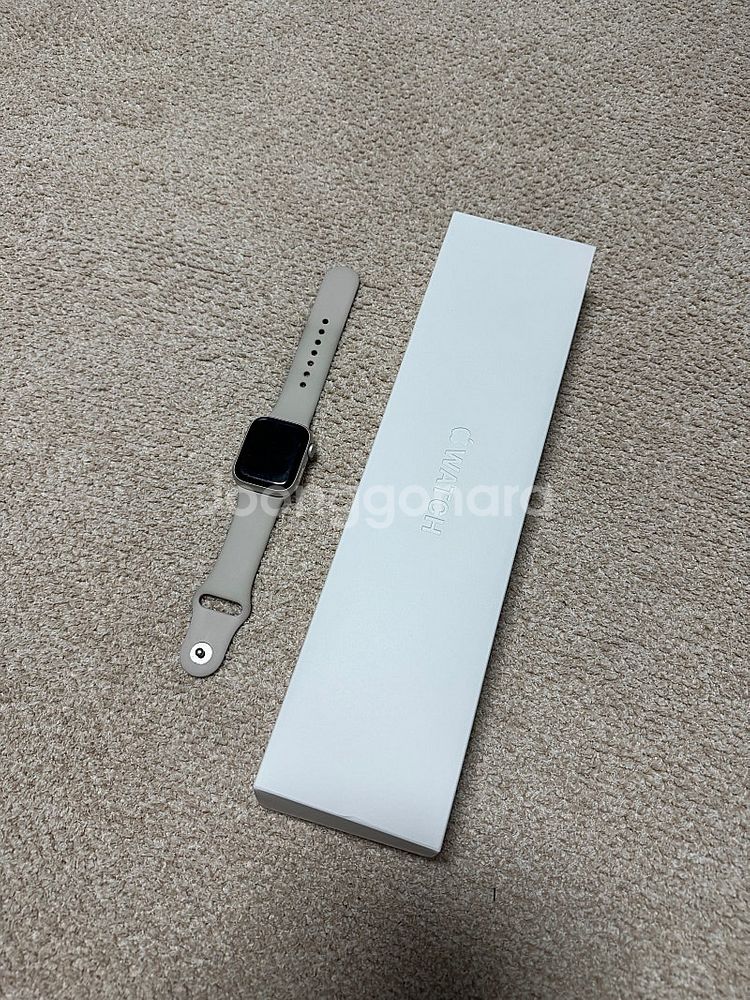 애플워치7 41mm 스타라이트(중고 풀박)-가격다운--2