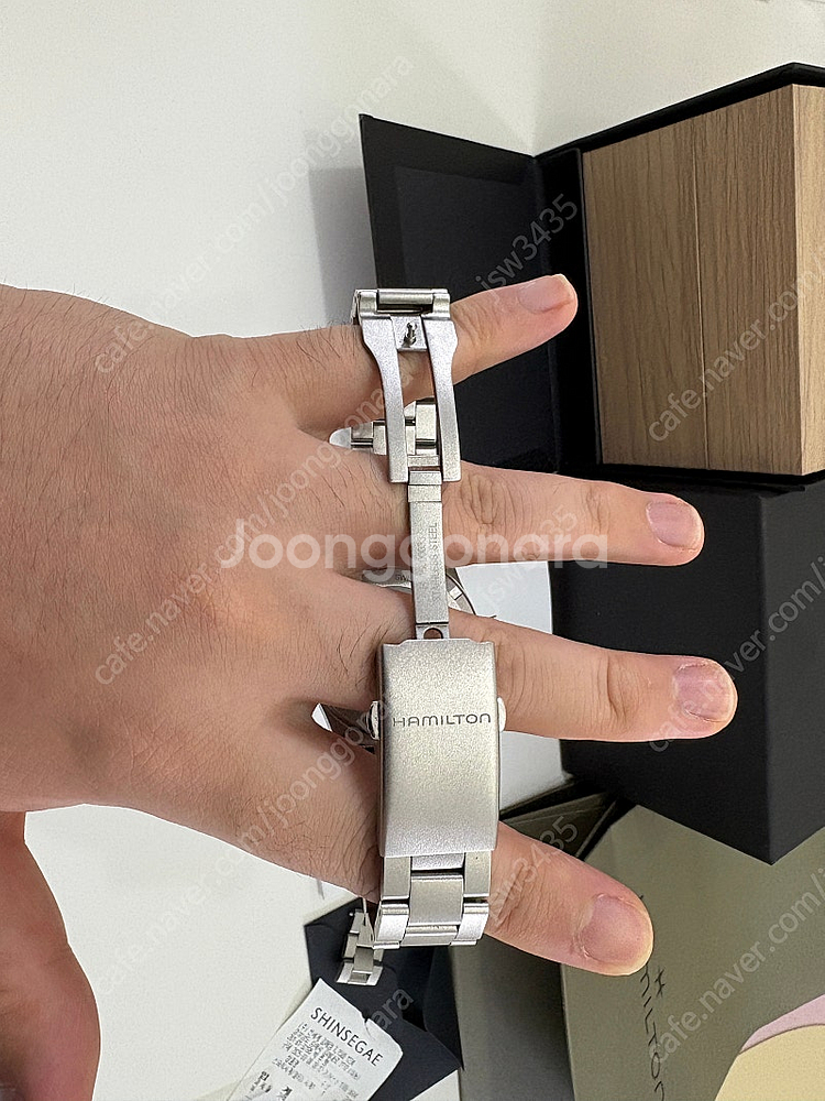 해밀턴 카키필드38mm 쿼츠 그린다이얼--6