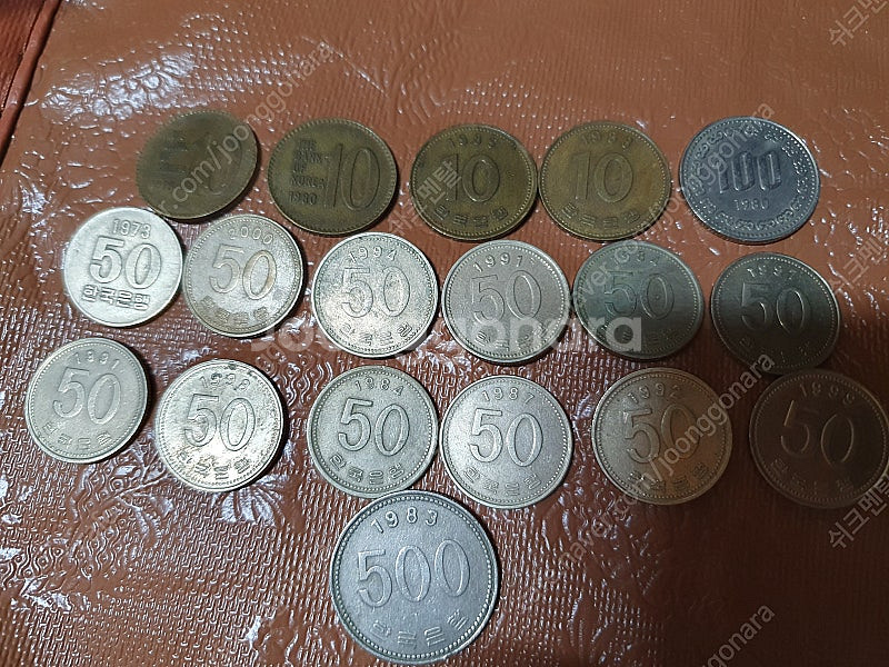 옛날(희권)동전 50원.십원.백원.오백원.일괄판매합니다...--3