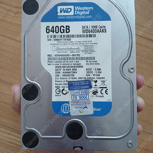 한창 SSD 256GB, 씨게이트 바리쿠다 500GB, wd6400aaks