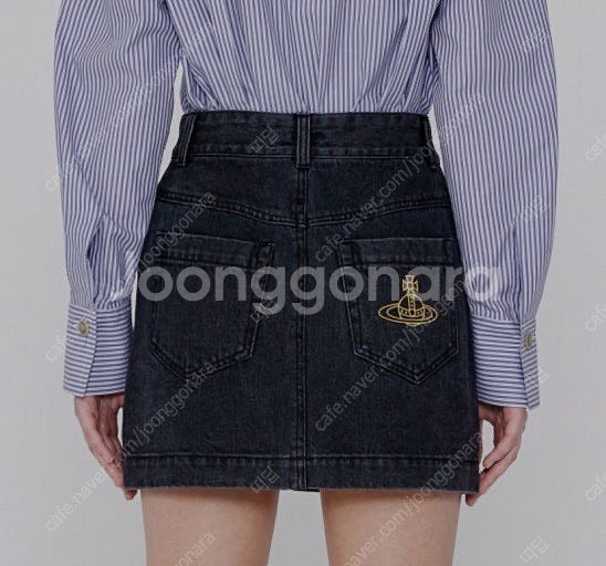 비비안웨스트우드 앵글로매니아 데님 청스커트 청치마--3