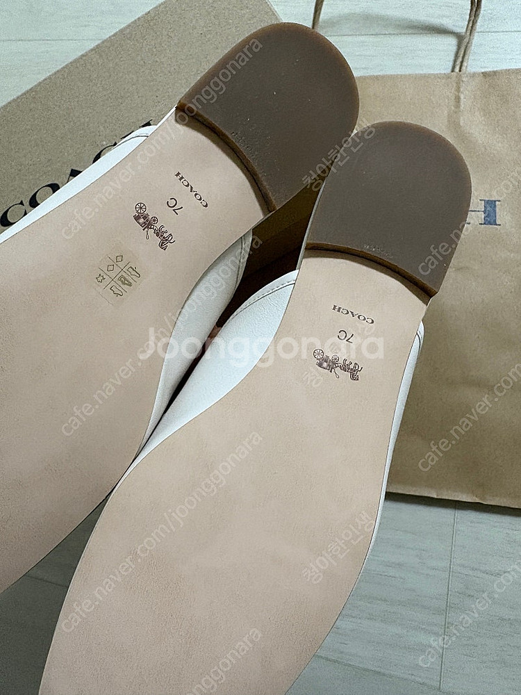 코치 블로퍼 슬라이드 아이보리 (240-245)새상품 ...--2