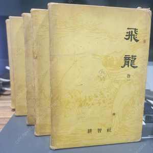 와룡생 중국무협 소설 1968 발행 비룡 1-5권