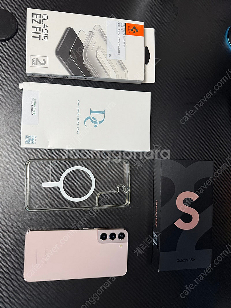 [S22+] 갤럭시 S22플러스 핑크 골드 256G 판매 배터리 신품--0