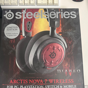 (미개봉새제품) 디아블로4 에디션 헤드폰 / 헤드셋 ARCTIS NOVA7 WIRELESS