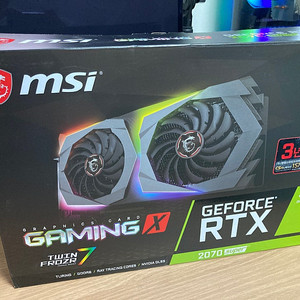 MSI RTX 2070 Super 게이밍X 트윈 프로저 풀박스 민트급