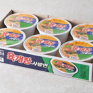 육개장 사발면 6개입 1세트
