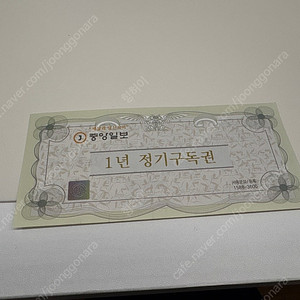 중앙일보 1년 정기구독권