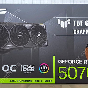 [미개봉] ASUS] TUF Gaming 지포스 RTX 5070 Ti O16G OC D7 16GB 팝니다.