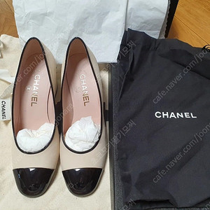 (1회착용) CHANEL 샤넬 라미네이트 램스킨 펌프스 - 36.5