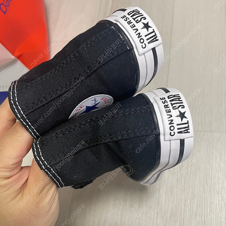 컨버스 키즈 180 새상품 컨버스 키즈 하이 블랙180 이미지