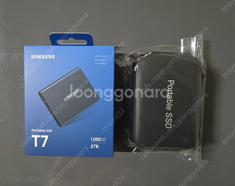 (미개봉, 정품)삼성 ssd t7 2tb(외장하드) 판...--0