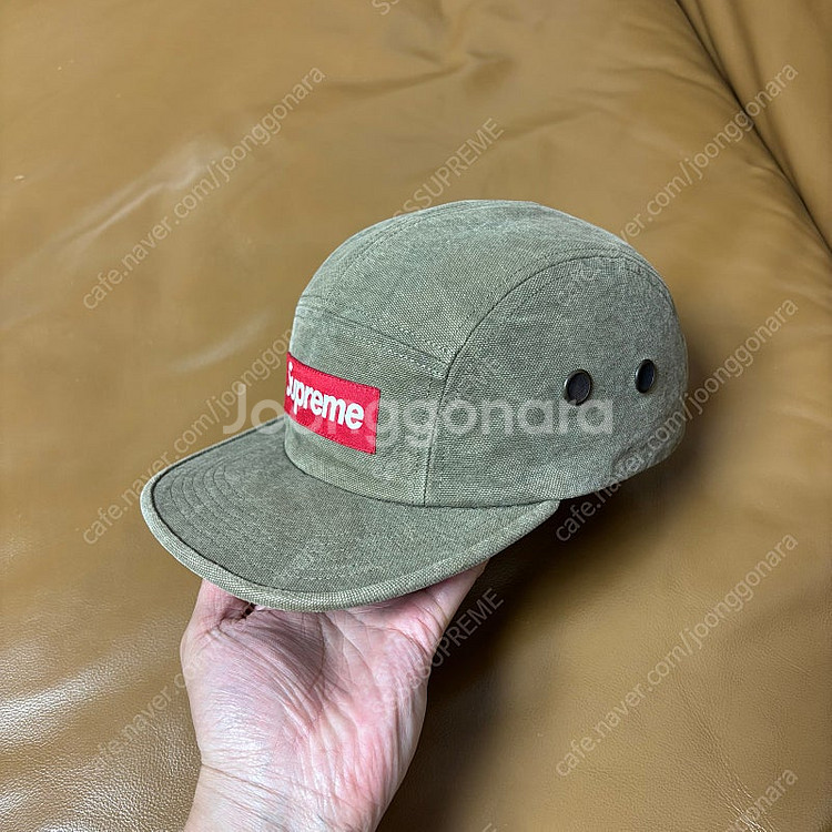 Supreme 슈프림 스톤워시드 올리브 캠프캡 모자 (...--2