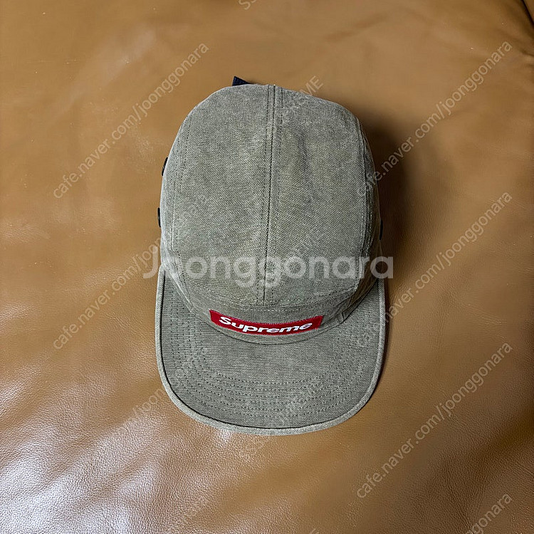 Supreme 슈프림 스톤워시드 올리브 캠프캡 모자 (...--4
