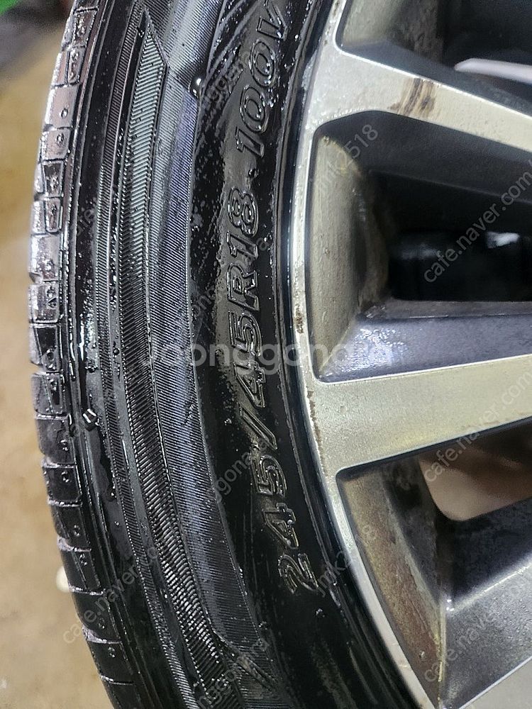 K7 18인치 휠 + 245/45 R18 타이어 세트 ...--9