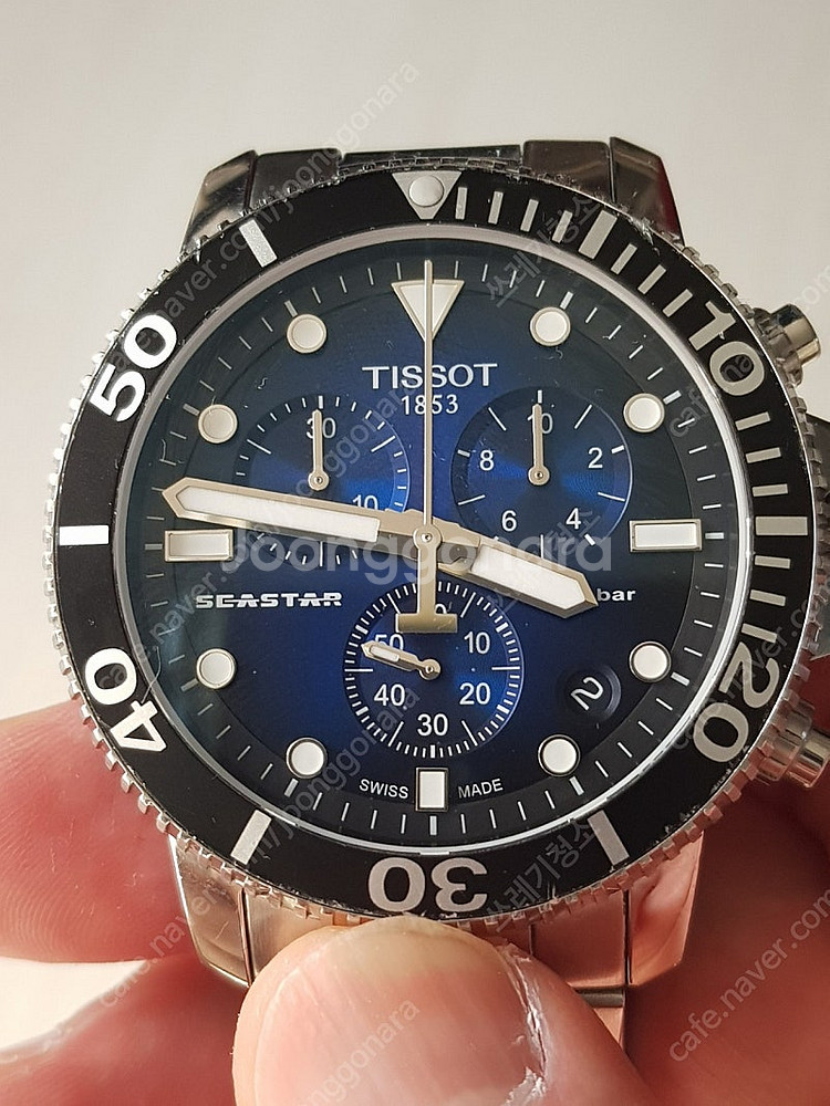 티쏘씨스타1000 딥블루45mm--0