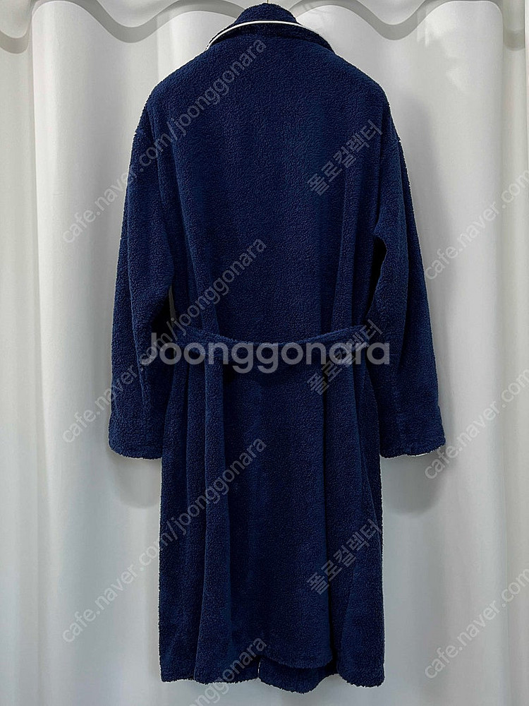 폴로 랄프로렌 모노그램 숄 카라 로얄네이비 테리 코튼 ...--1